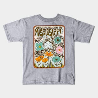 Mississippi Wildflowers Kids T-Shirt